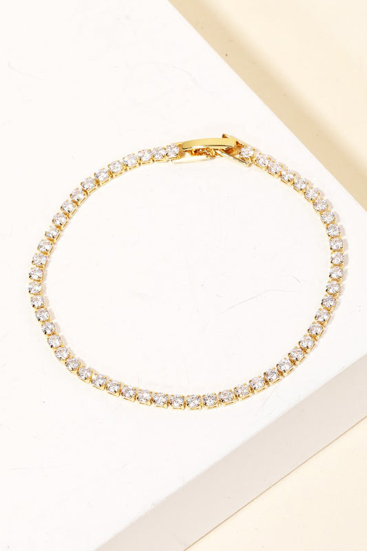 Rhinestone Chain Bracelet